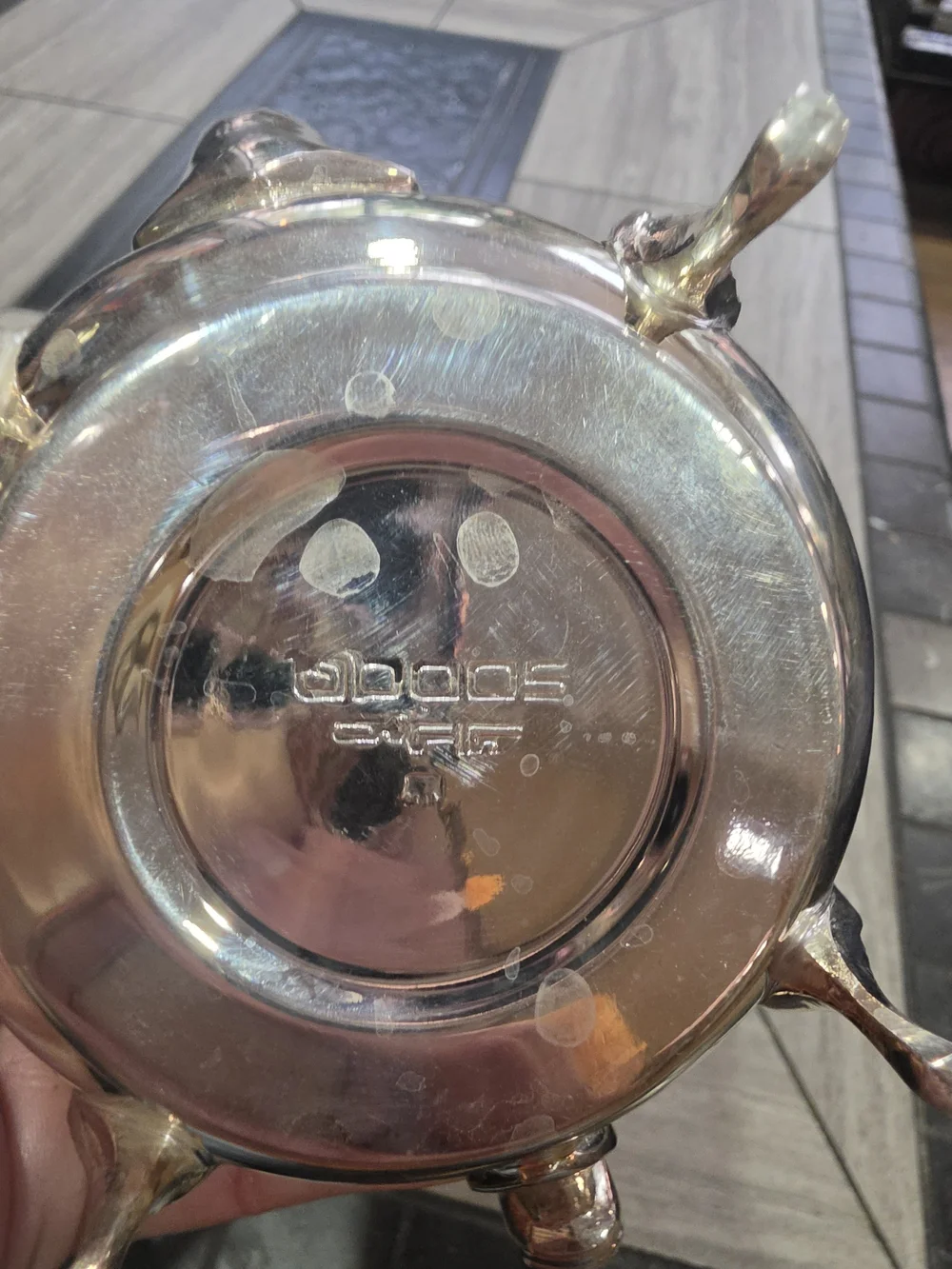 Silver-Tone Ornate Teapot - Elegant Serving Teapot
